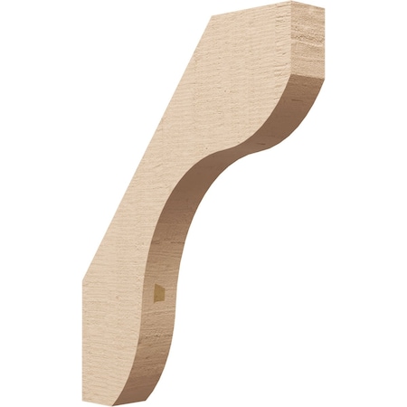 Ekena Millwork 3-inch W x 18-inch D x 24-inch H Stanfield Rough Cedar Woodgrain TimberThane Knee Brace, Primed BRCUR03X18X24STARCPR